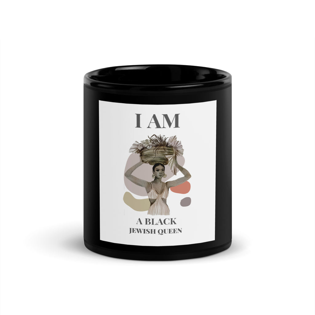 Black & Jewish Love | Black Glossy Mug
