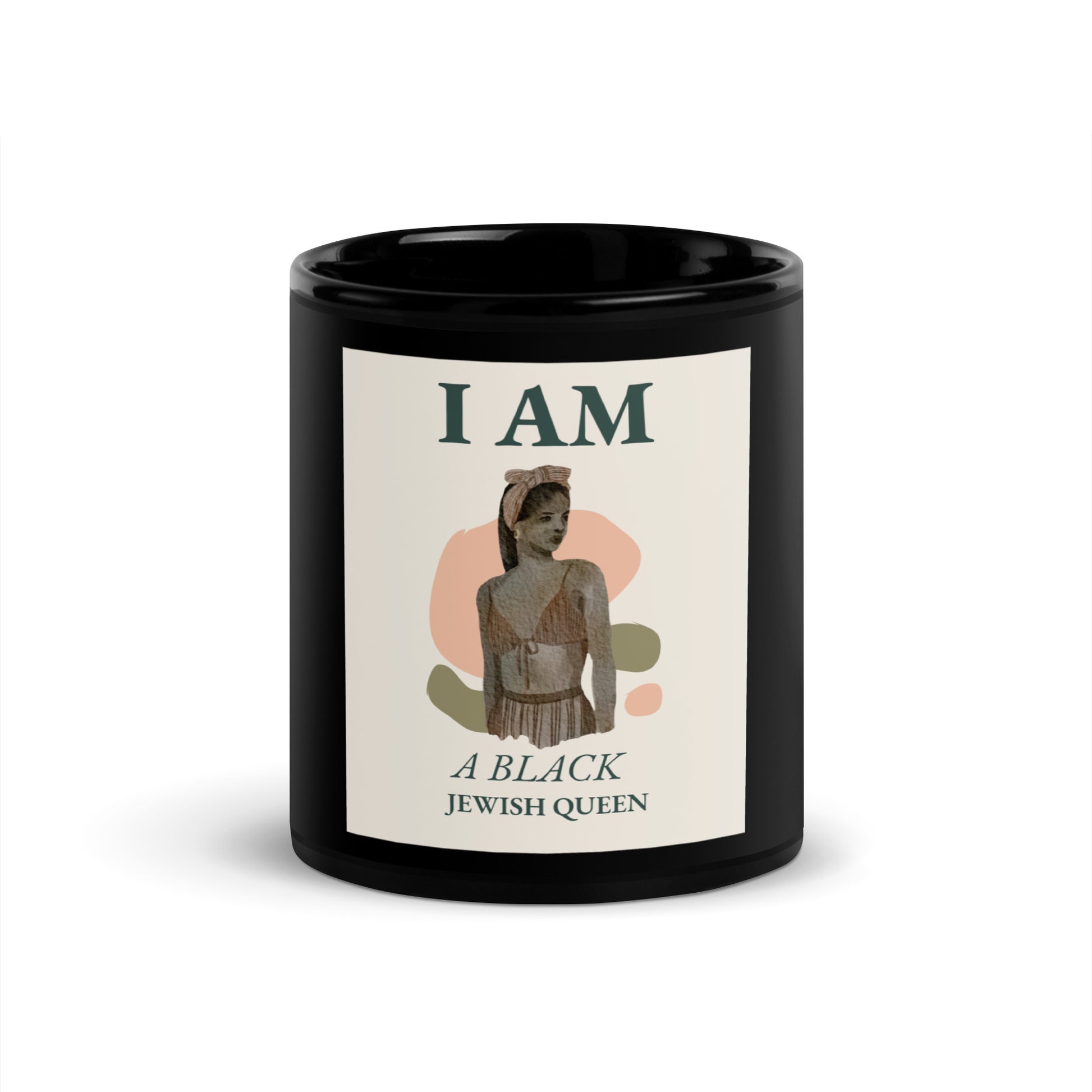 Black & Jewish Love | Black Glossy Mug