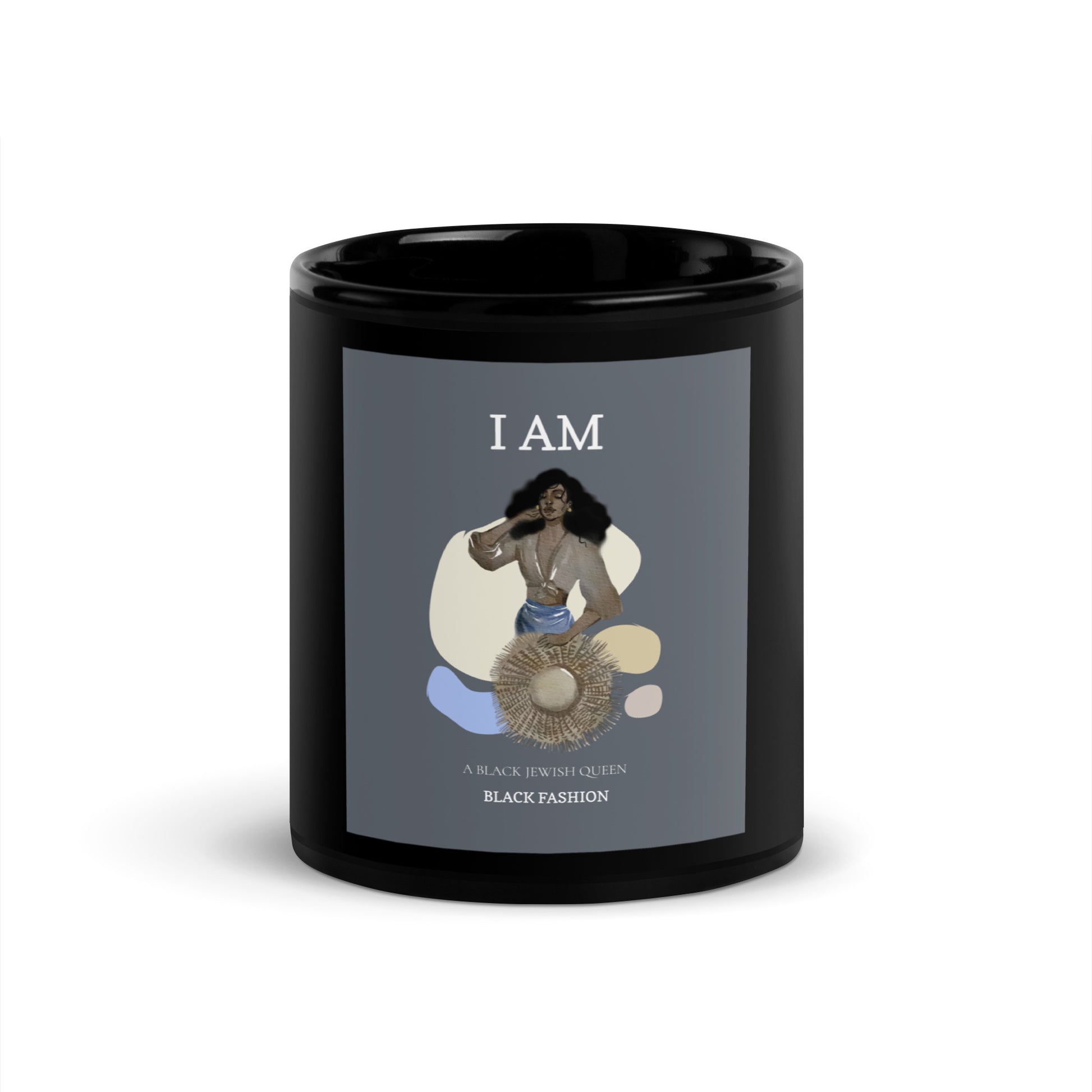 Black & Jewish Love | Black Glossy Mug