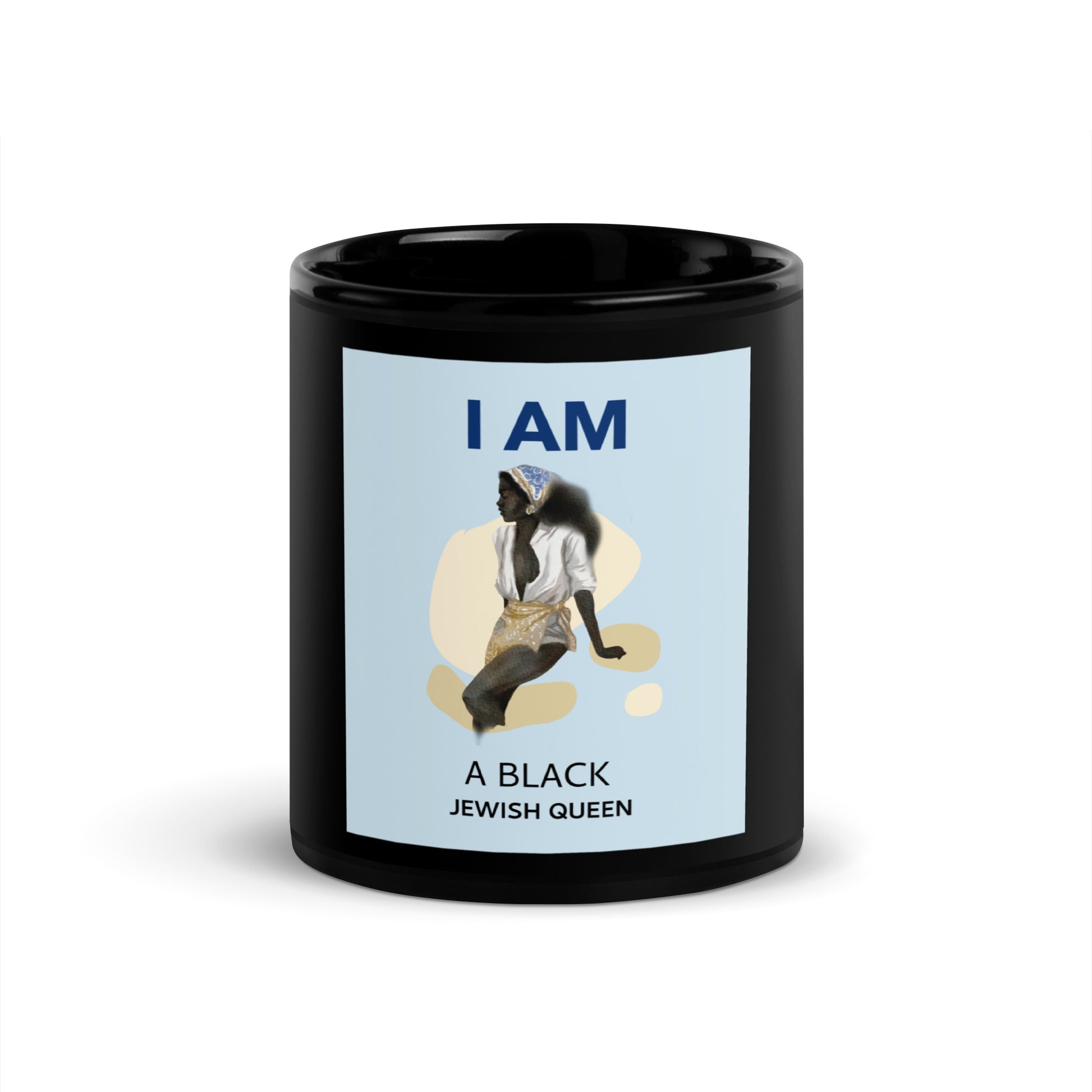 Black & Jewish Love | Black Glossy Mug