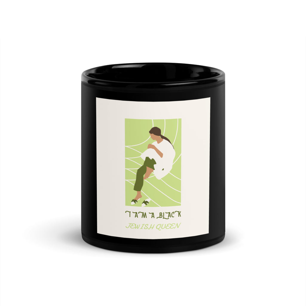 Black & Jewish Love | Black Glossy Mug