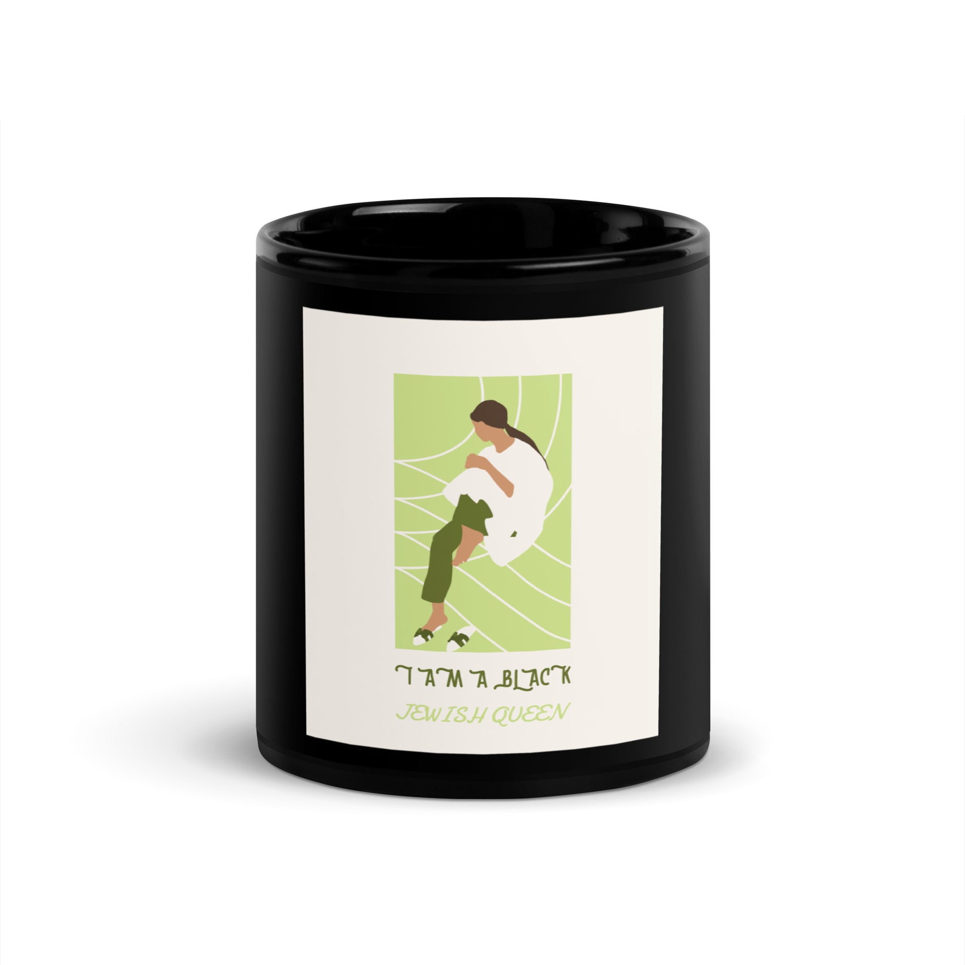 Black & Jewish Love | Black Glossy Mug