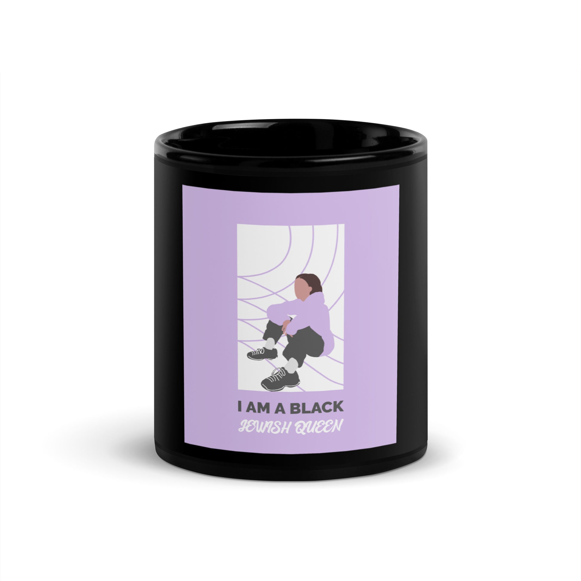 Black & Jewish Love | Black Glossy Mug