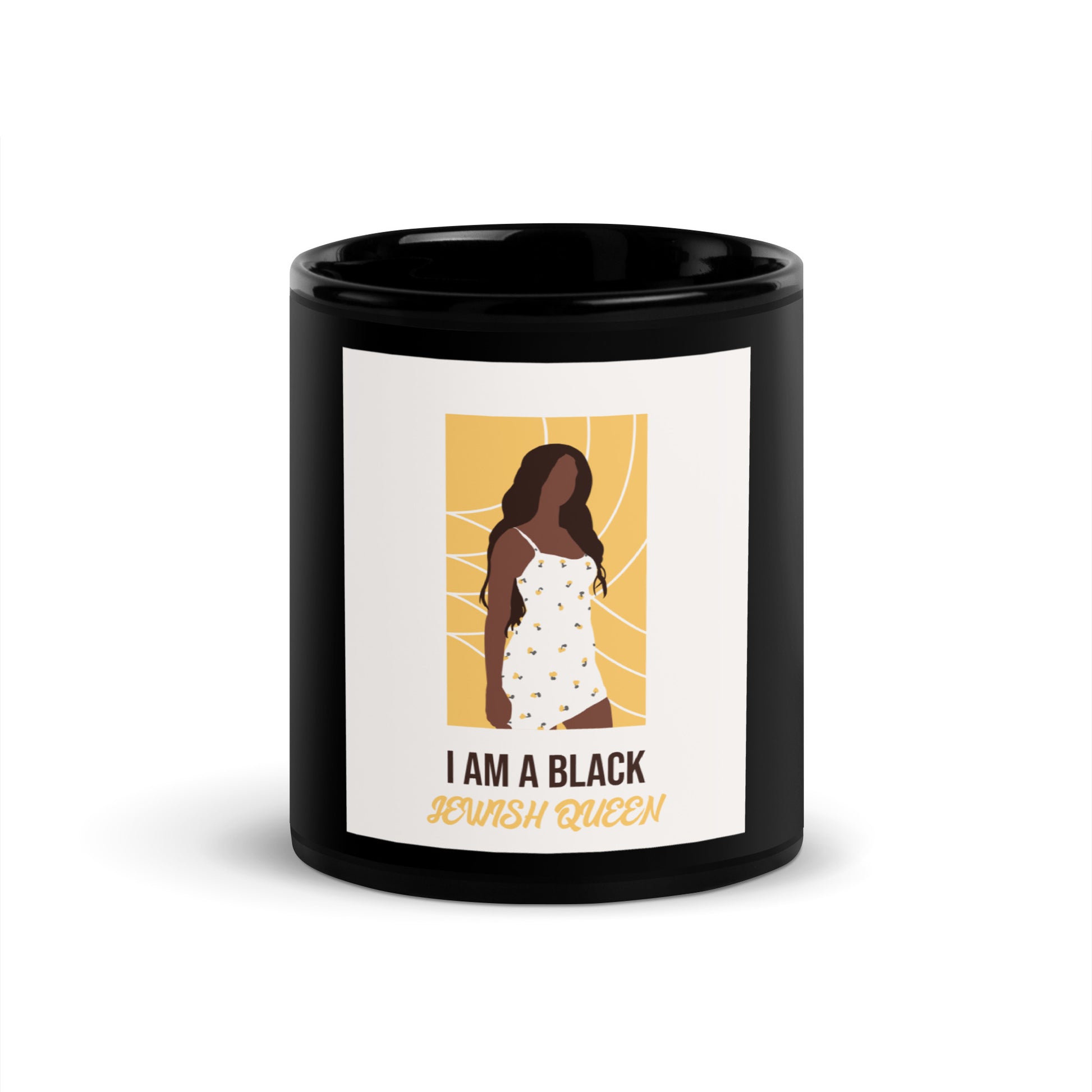 Black & Jewish Love | Black Glossy Mug
