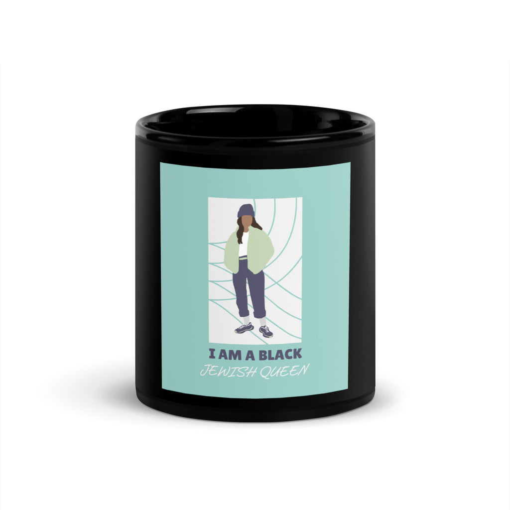 Black & Jewish Love | Black Glossy Mug