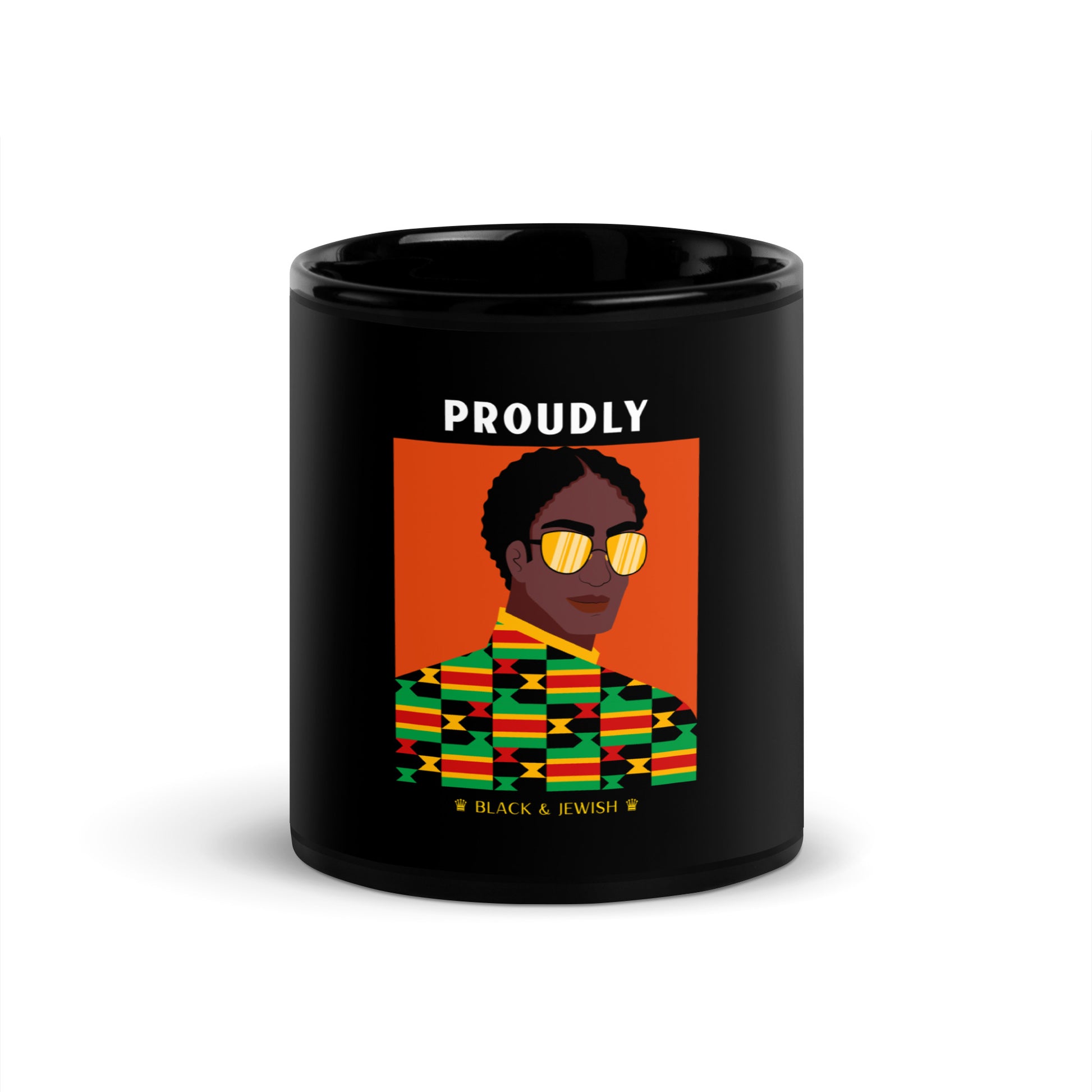 Black & Jewish Love | Black Glossy Mug