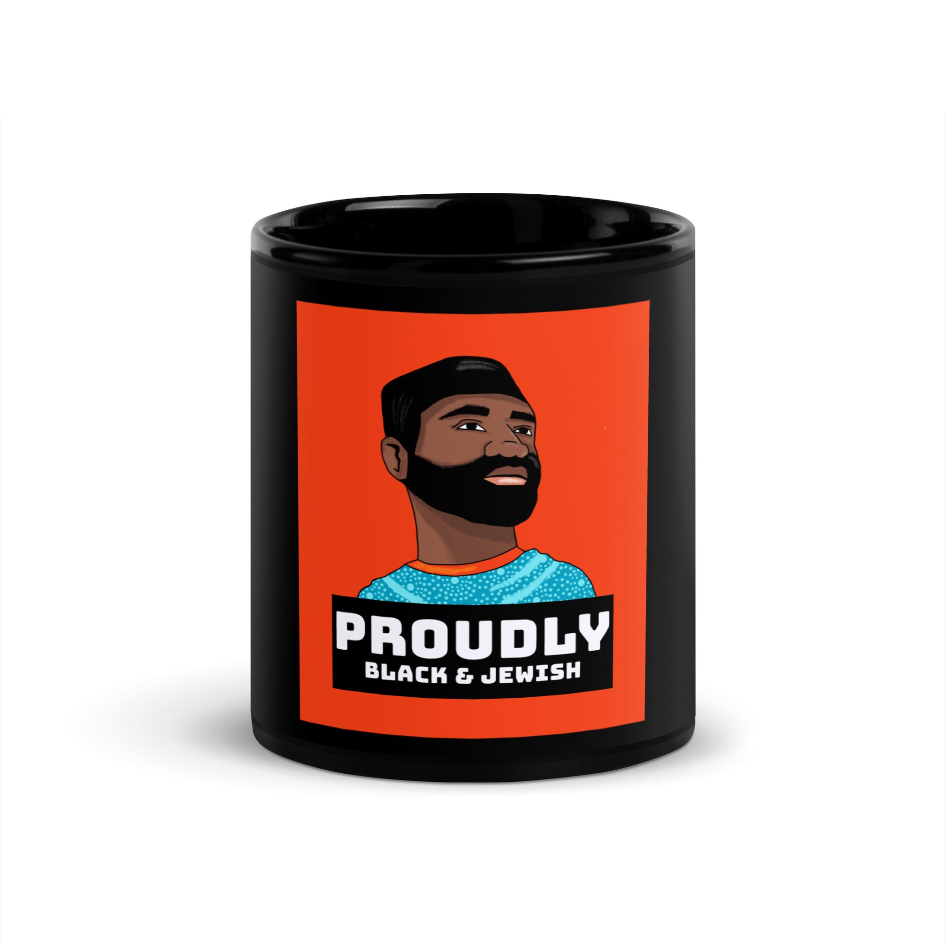 Black & Jewish Love | Black Glossy Mug