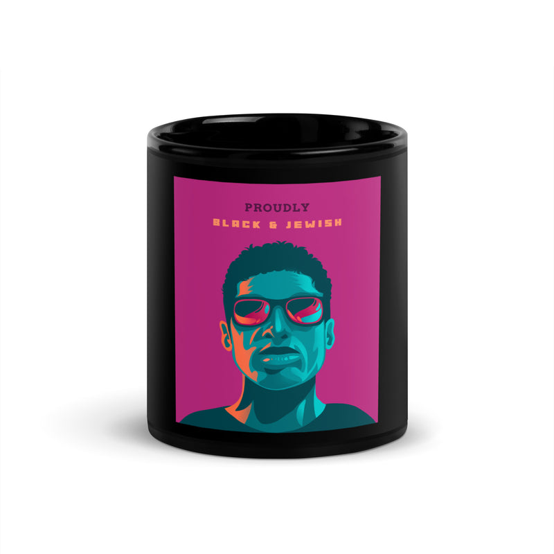 Black & Jewish Love | Black Glossy Mug