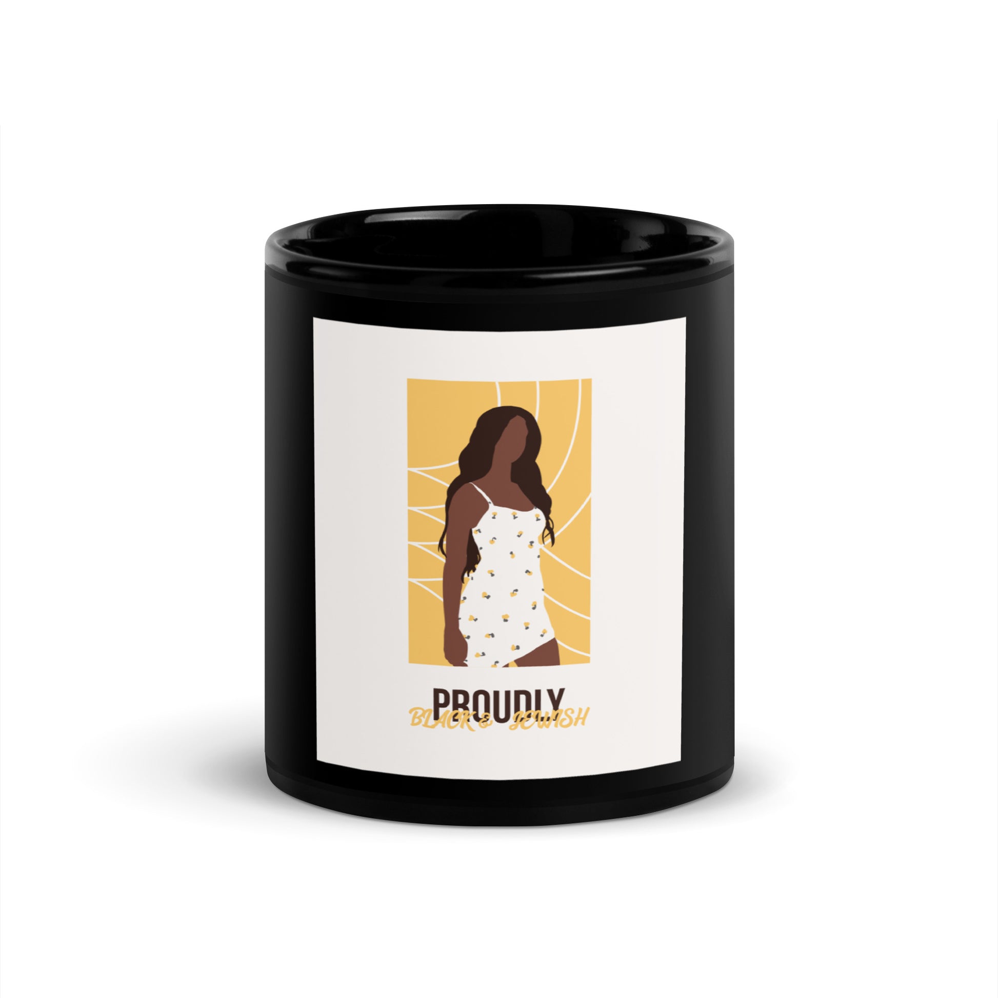 Black & Jewish Love | Black Glossy Mug