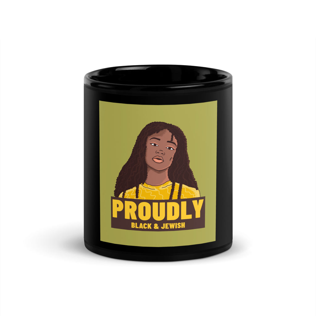 Black & Jewish Love | Black Glossy Mug