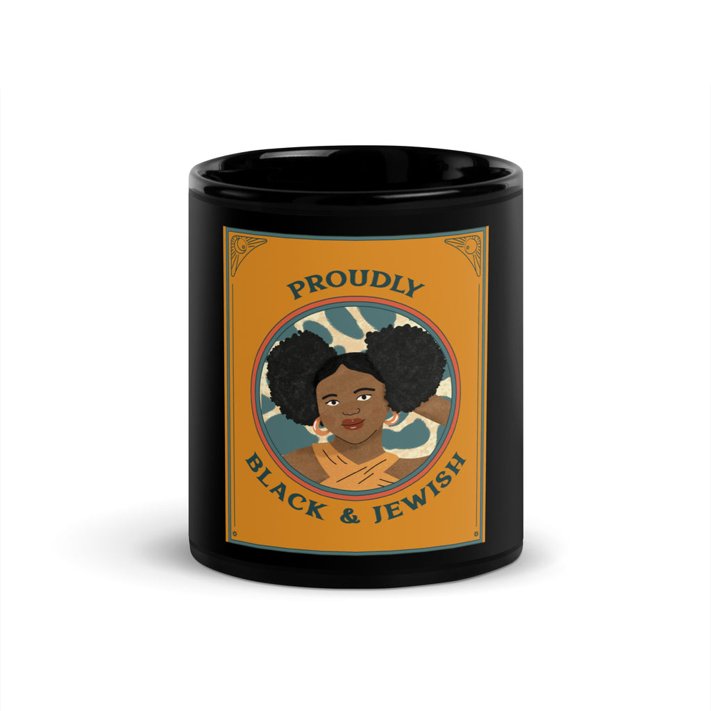 Black & Jewish Love | Black Glossy Mug