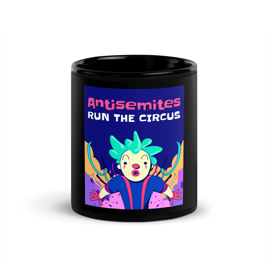 Antisemitic Clowns | Black Glossy Mug