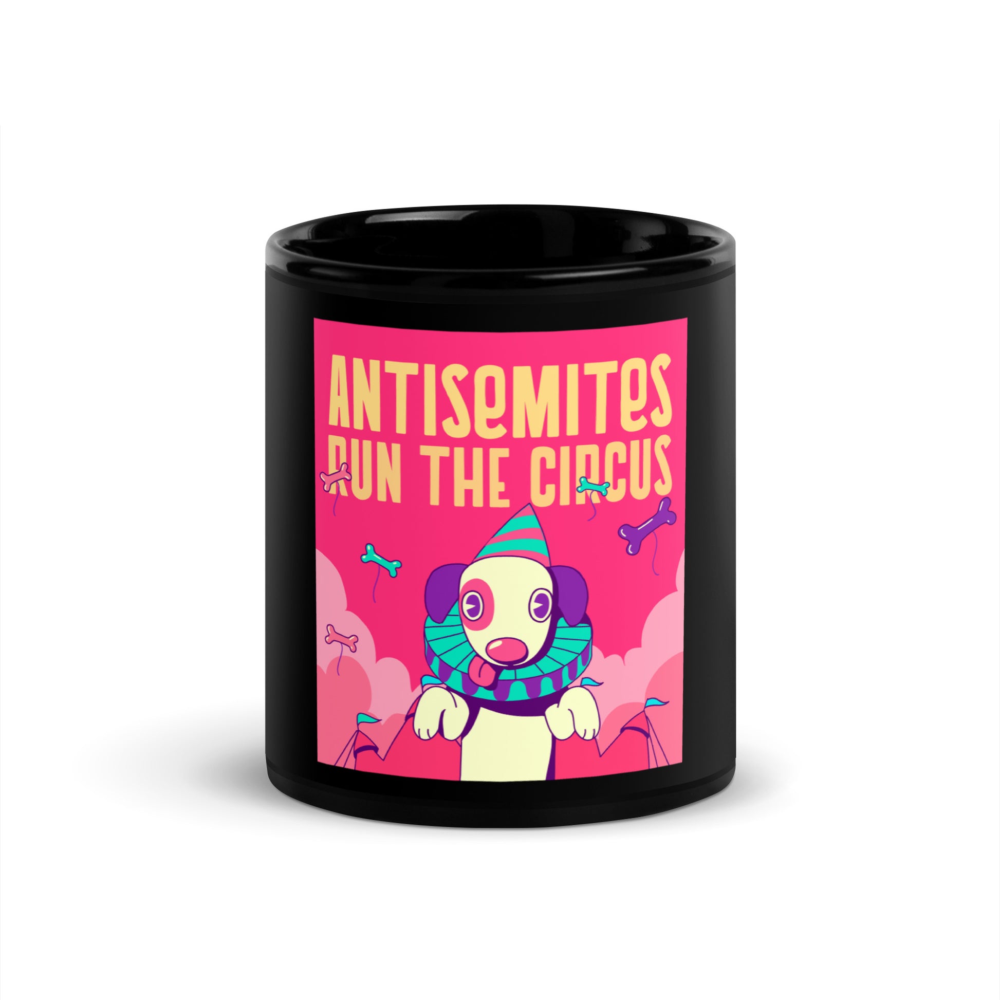 Antisemitic Clowns | Black Glossy Mug
