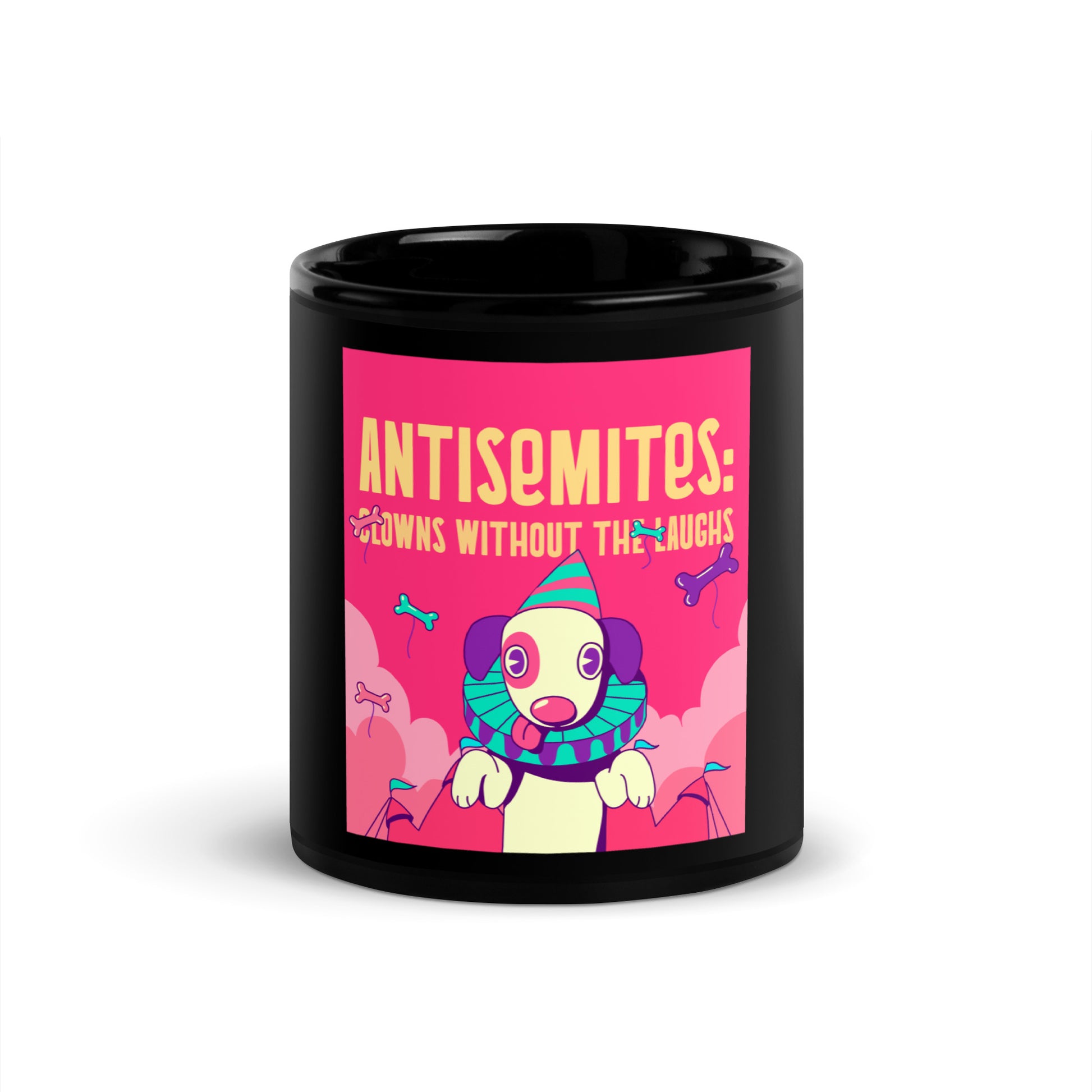 Antisemitic Clowns | Black Glossy Mug