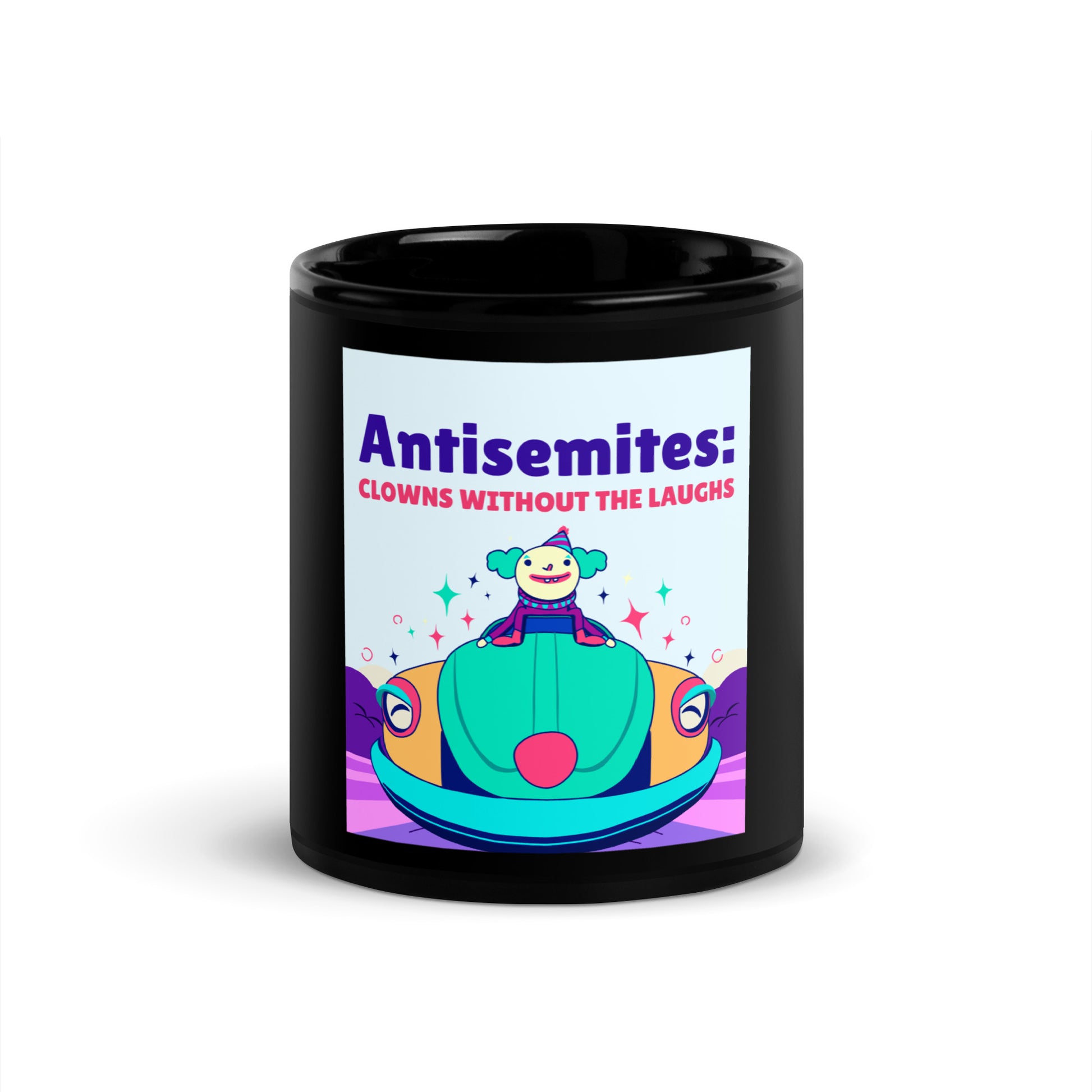 Antisemitic Clowns | Black Glossy Mug