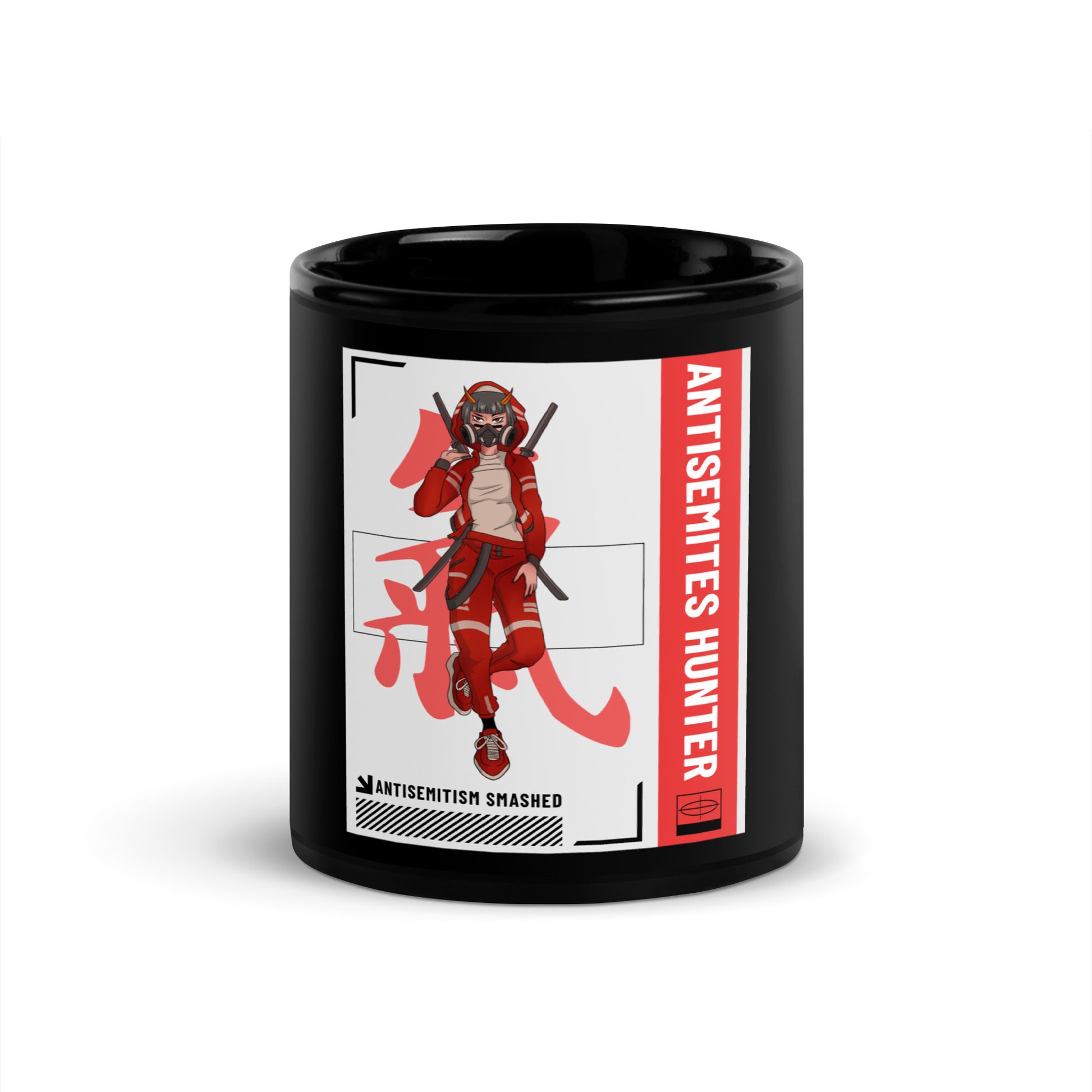 Antisemites Hunter | Black Glossy Mug