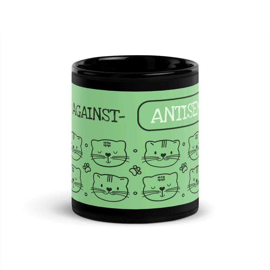 Cute Doodle Pet | Black Glossy Mug