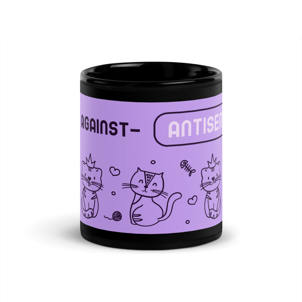 Cute Doodle Pet | Black Glossy Mug