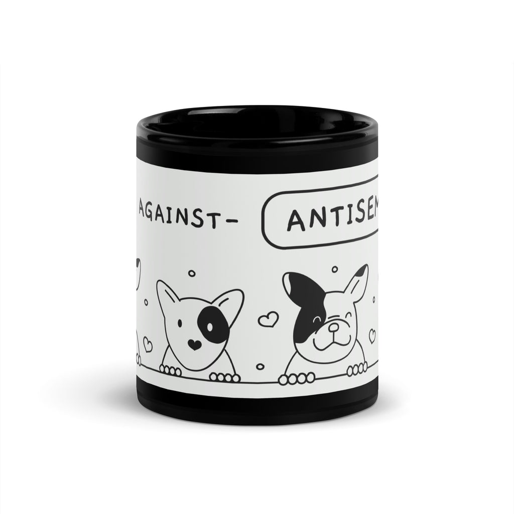 Cute Doodle Pet | Black Glossy Mug