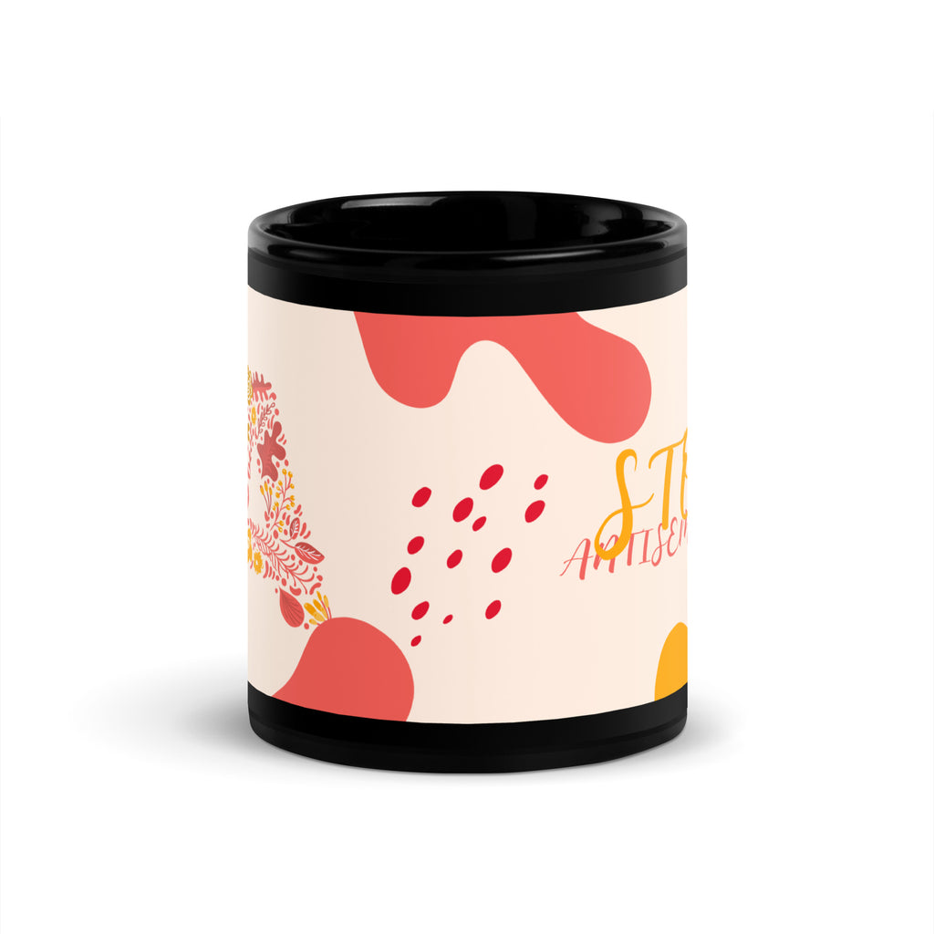 Minimal Shine | Antisemitism | Black Glossy Mug