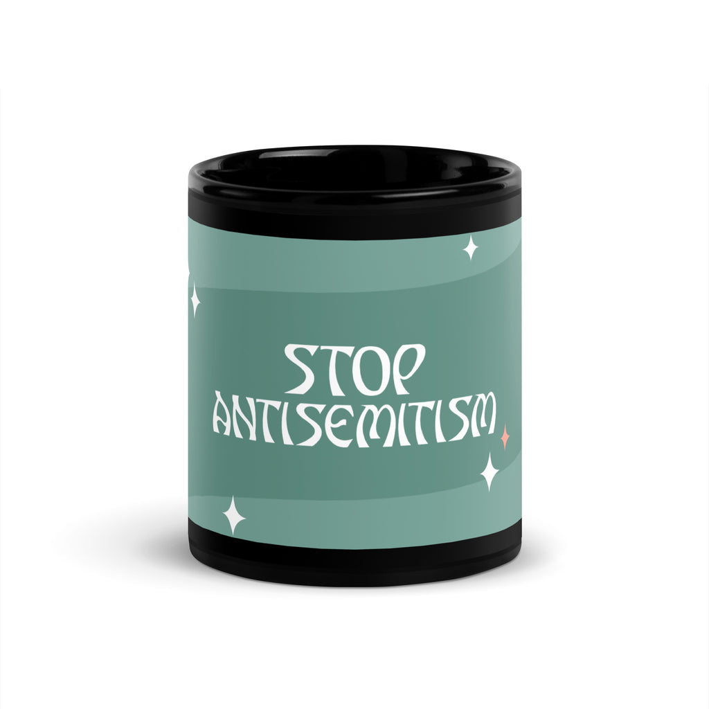 Minimal Shine | Antisemitism | Black Glossy Mug