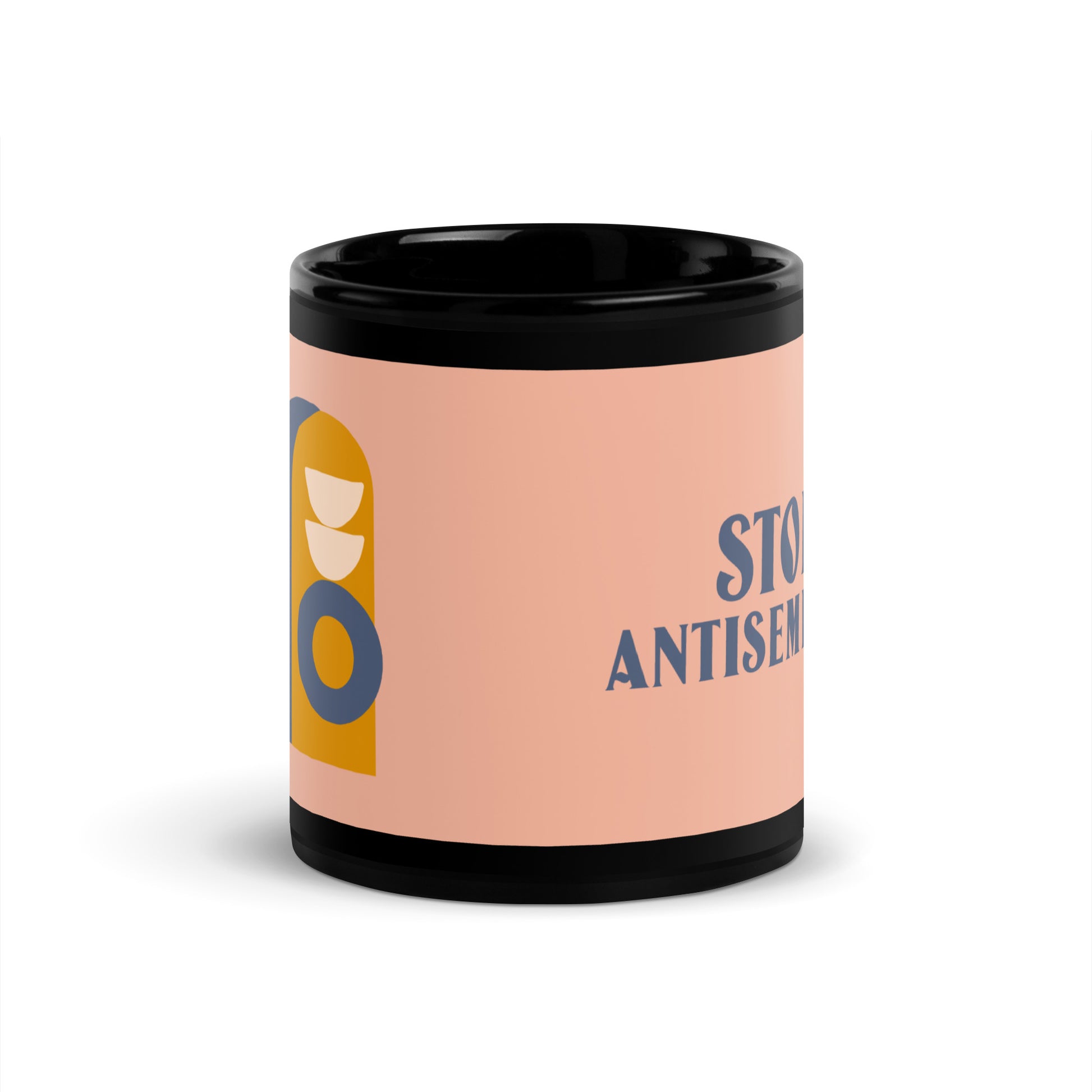 Minimal Shine | Antisemitism | Black Glossy Mug