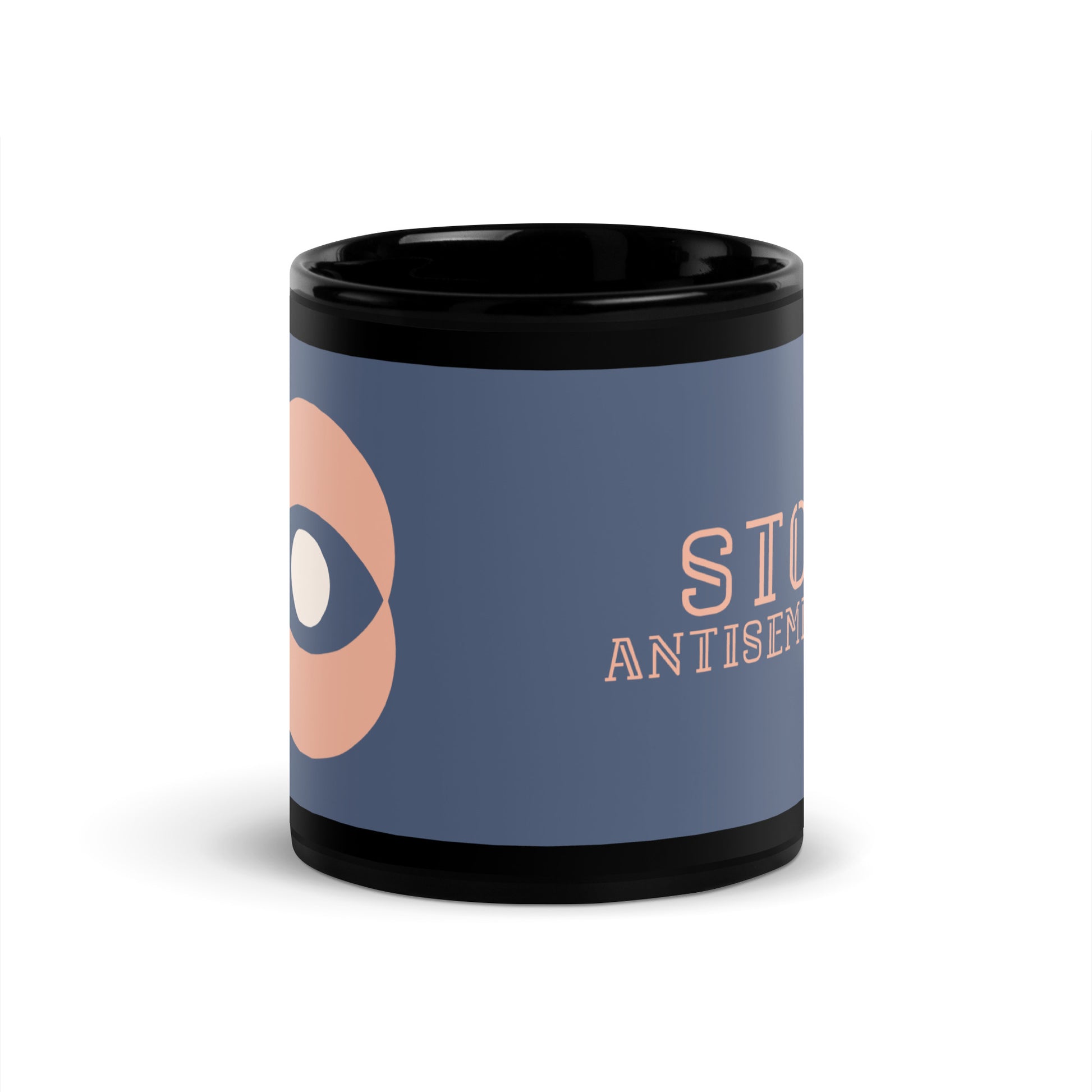 Minimal Shine | Antisemitism | Black Glossy Mug