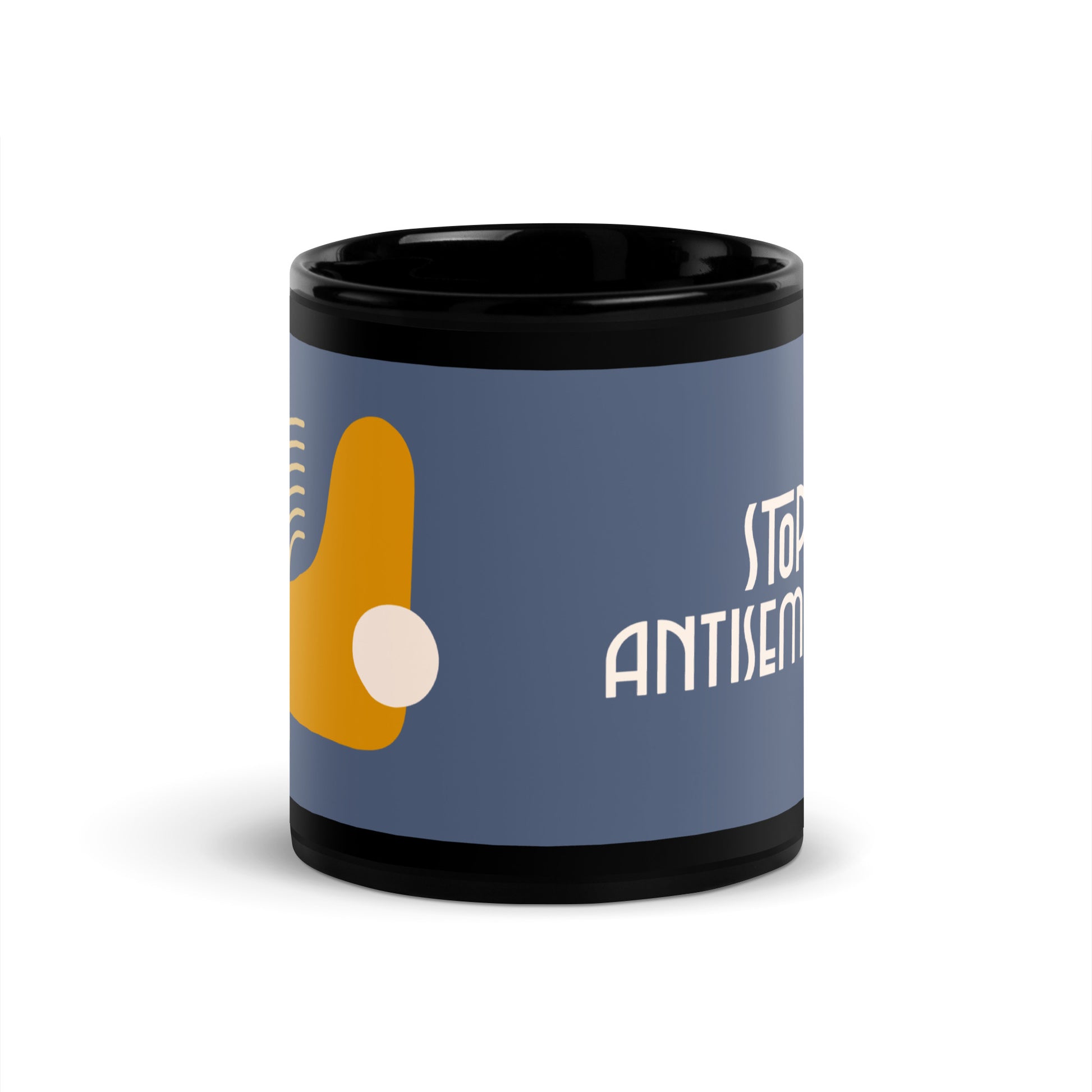 Minimal Shine | Antisemitism | Black Glossy Mug