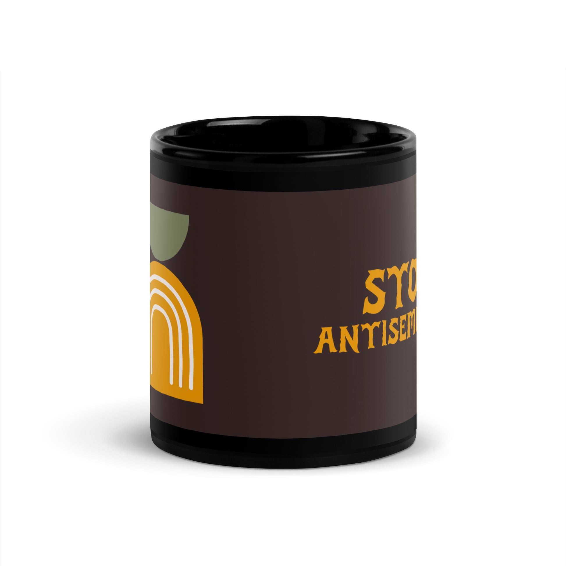 Minimal Shine | Antisemitism | Black Glossy Mug
