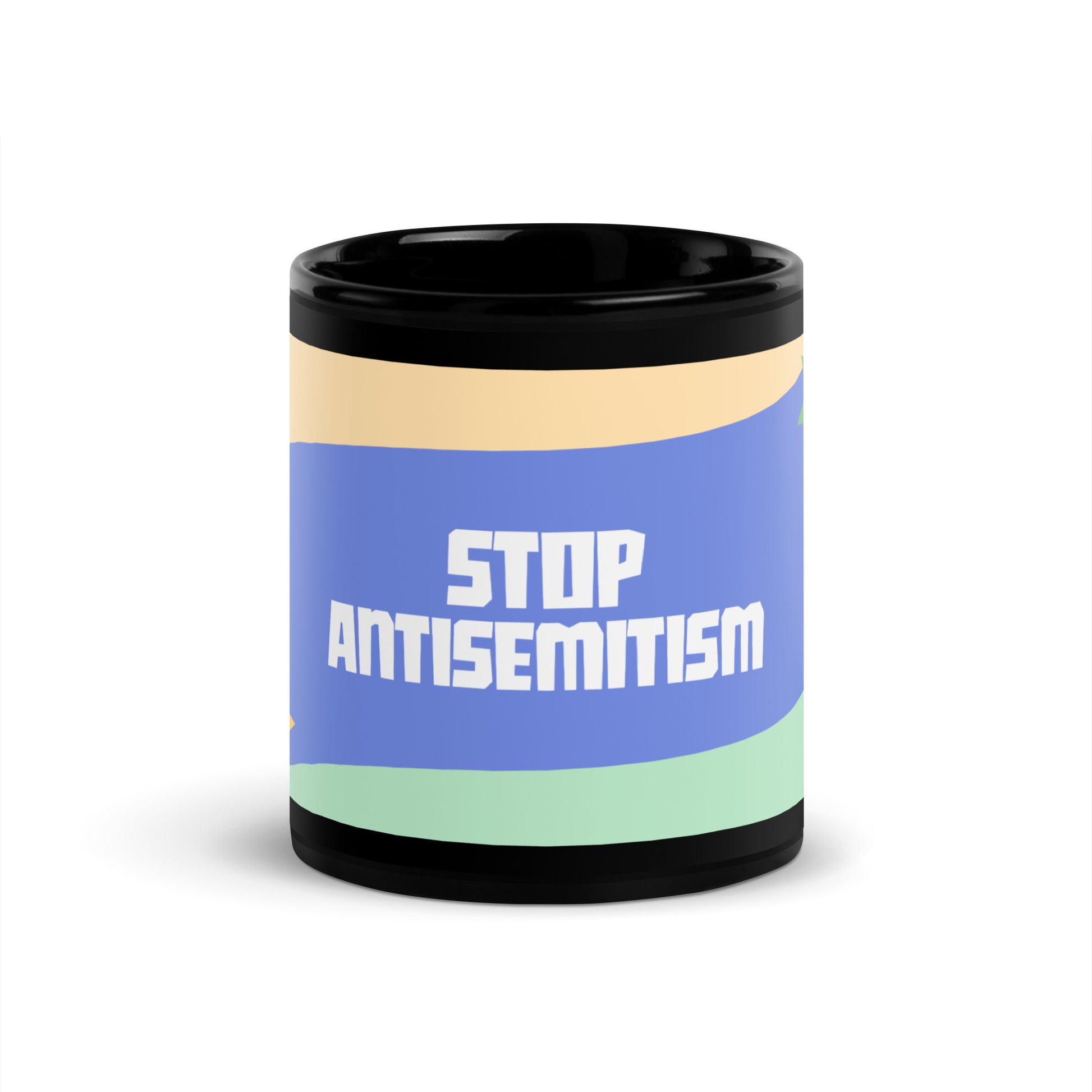 Minimal Shine | Antisemitism | Black Glossy Mug