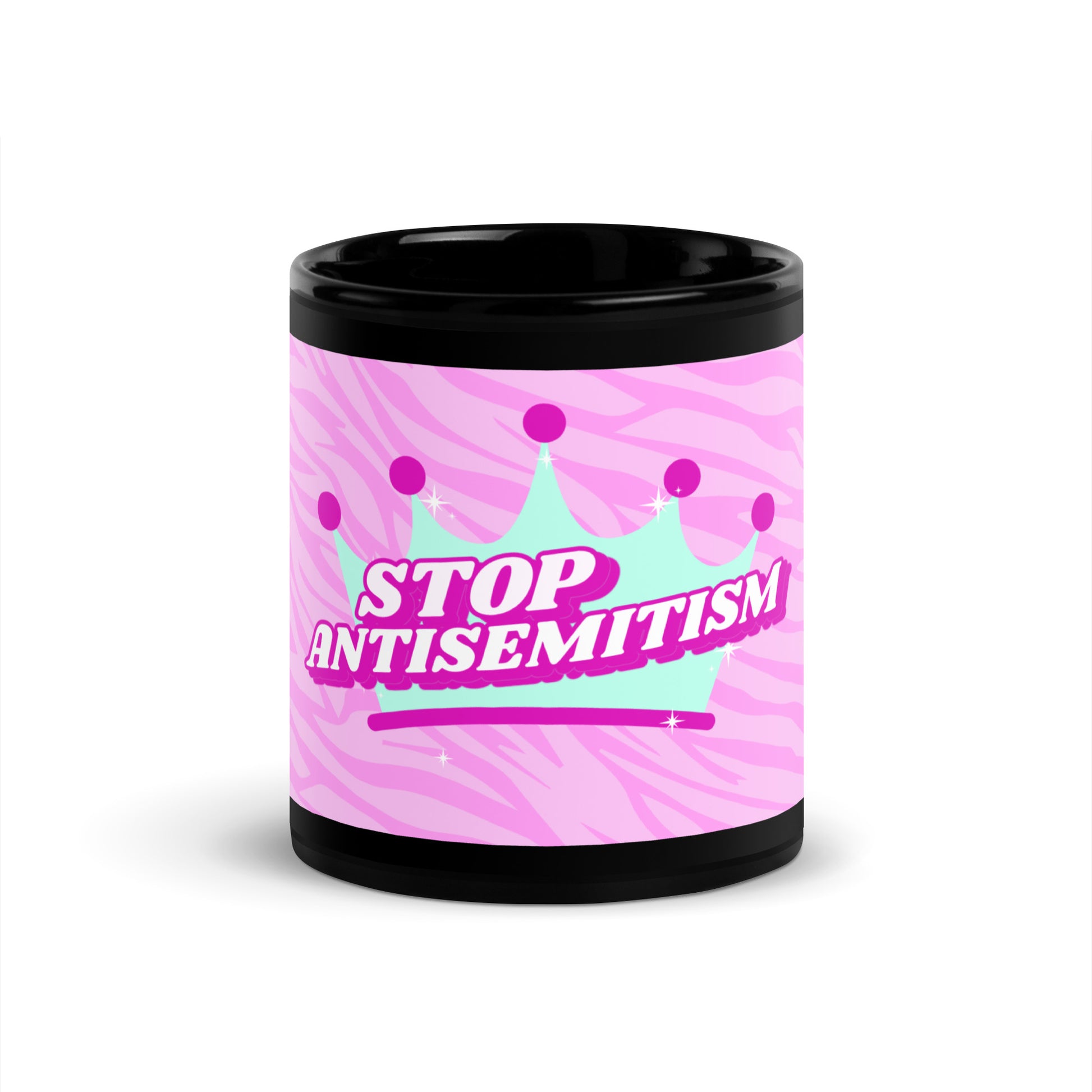 Pink Destiny | Antisemitism | Black Glossy Mug
