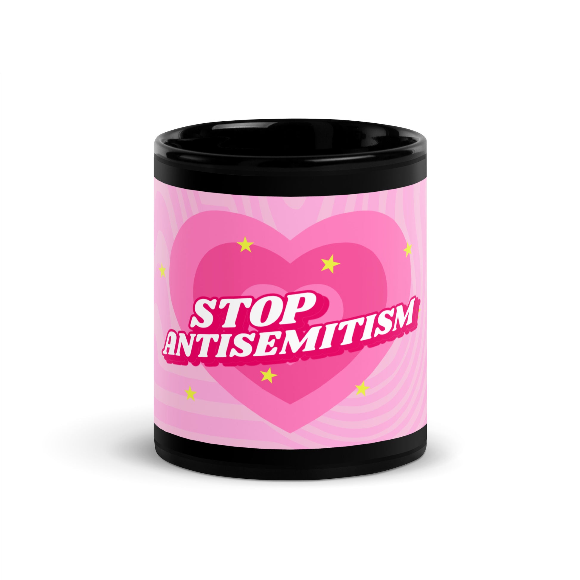 Pink Destiny | Antisemitism | Black Glossy Mug