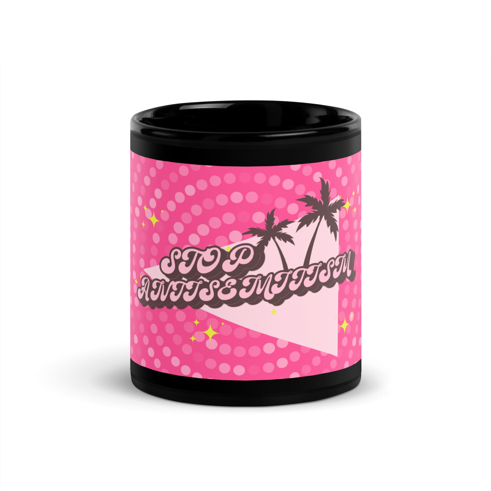Pink Destiny | Antisemitism | Black Glossy Mug