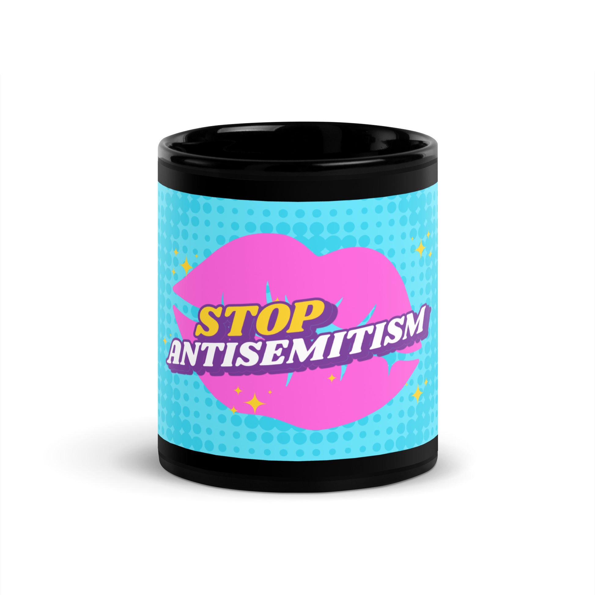 Pink Destiny | Antisemitism | Black Glossy Mug