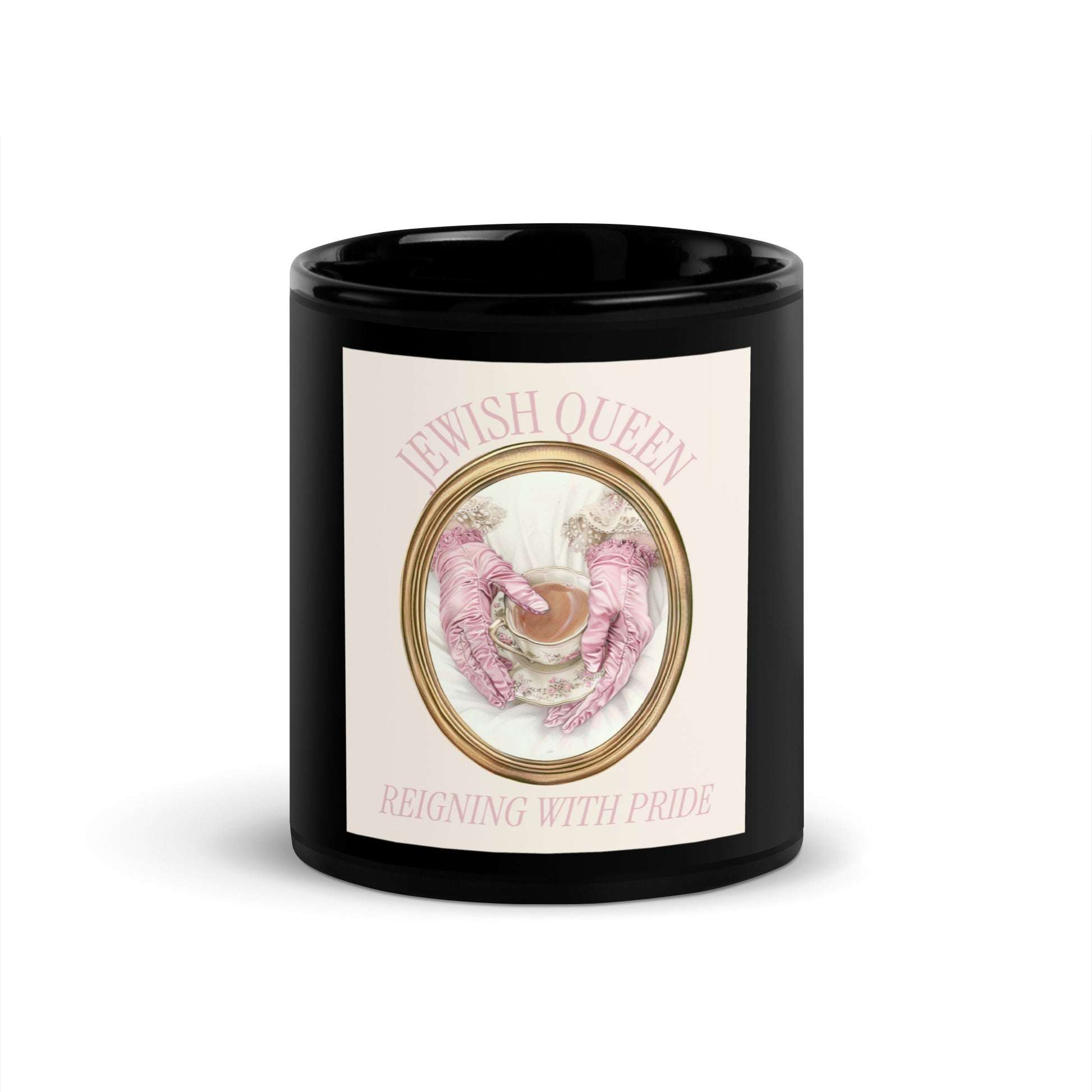 Jewish Queen | Black Glossy Mug