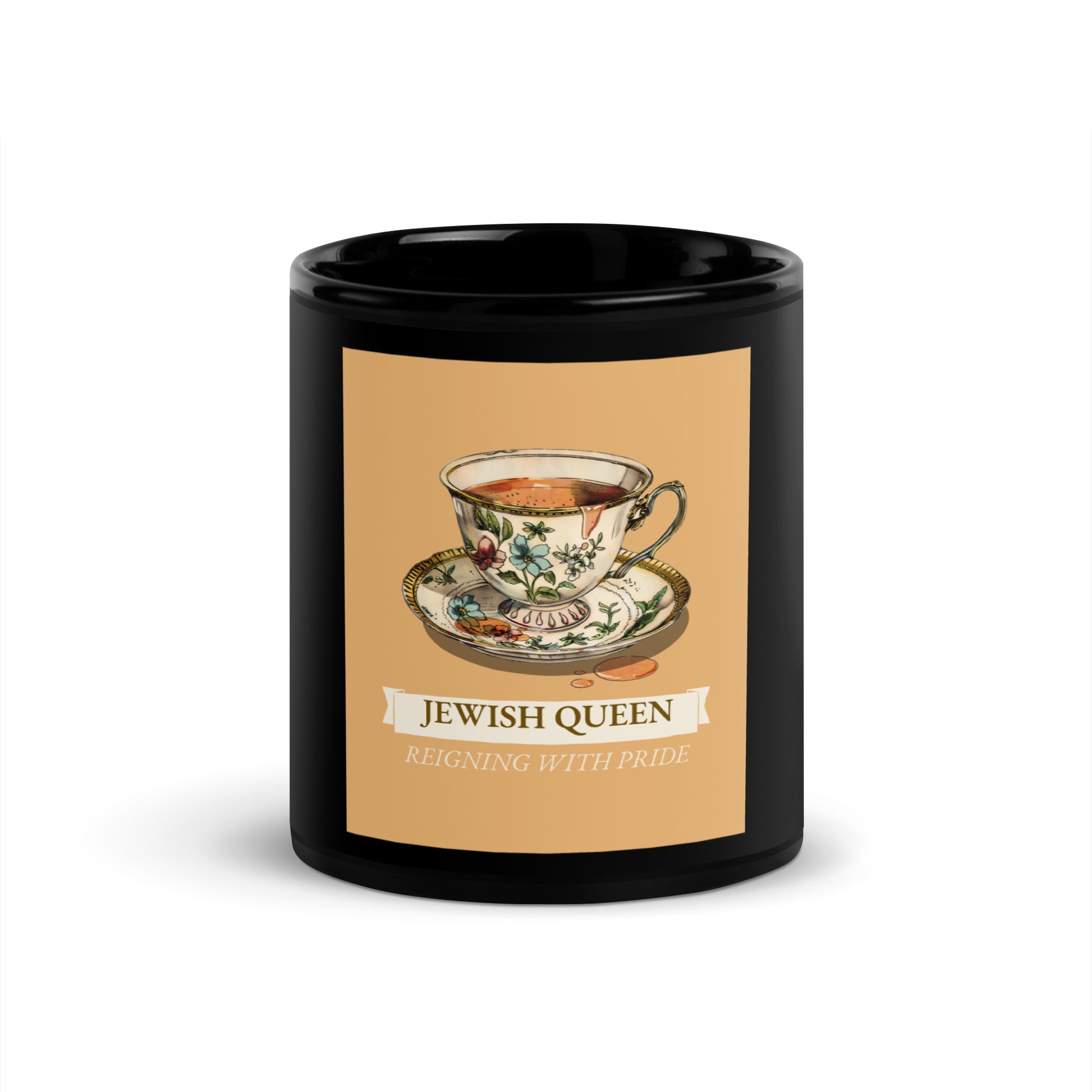 Jewish Queen | Black Glossy Mug