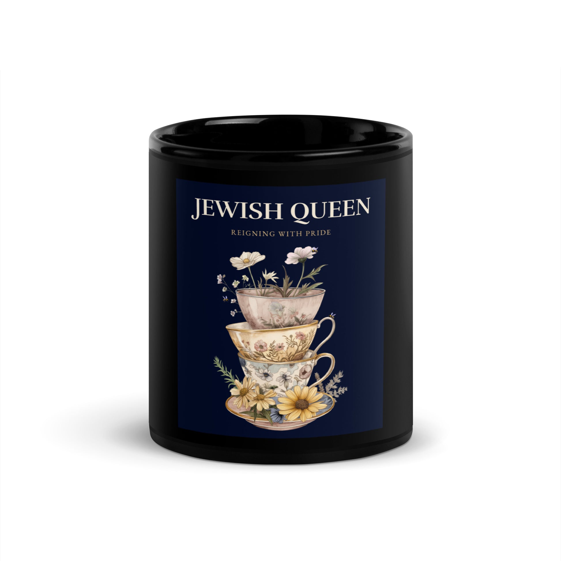 Jewish Queen | Black Glossy Mug