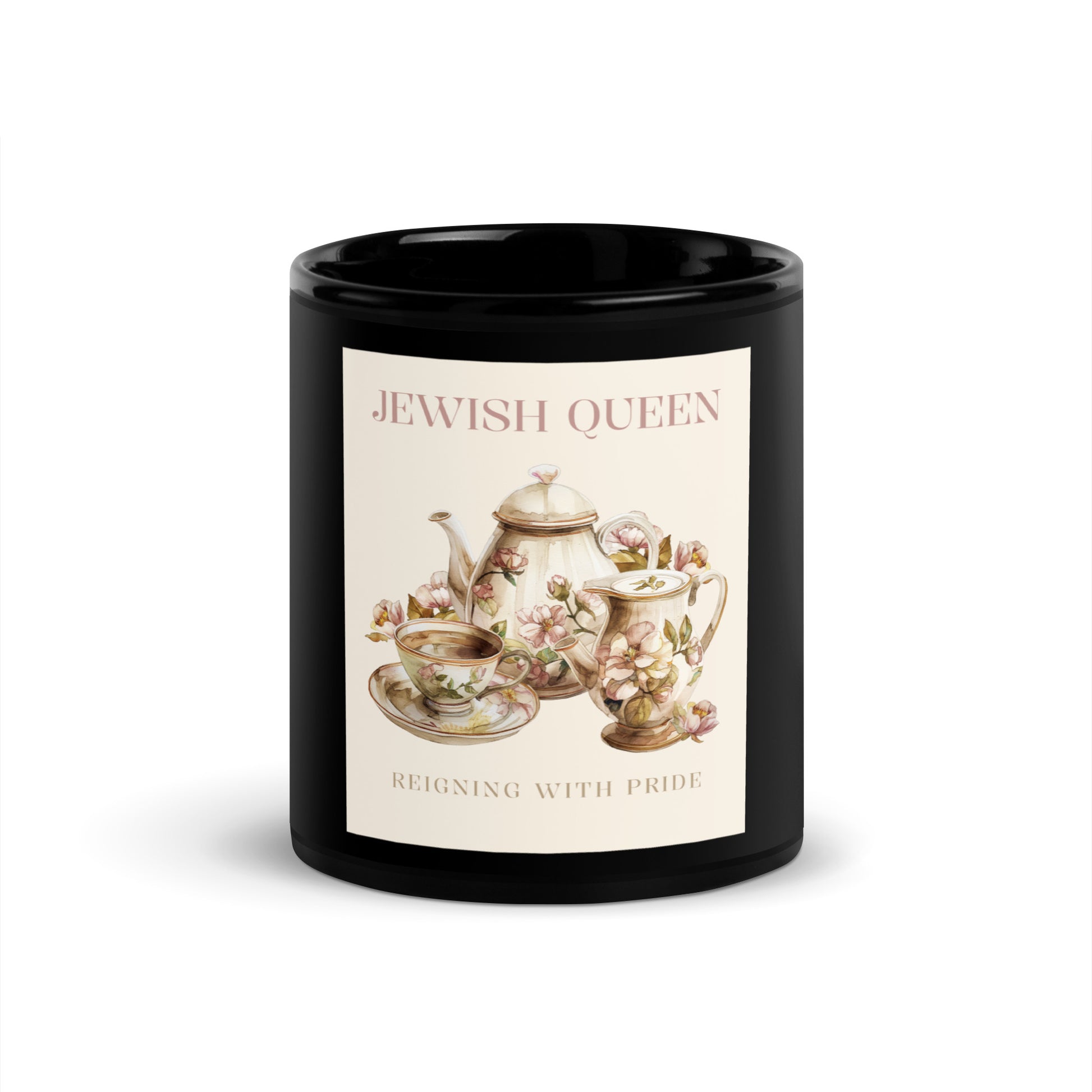 Jewish Queen | Black Glossy Mug