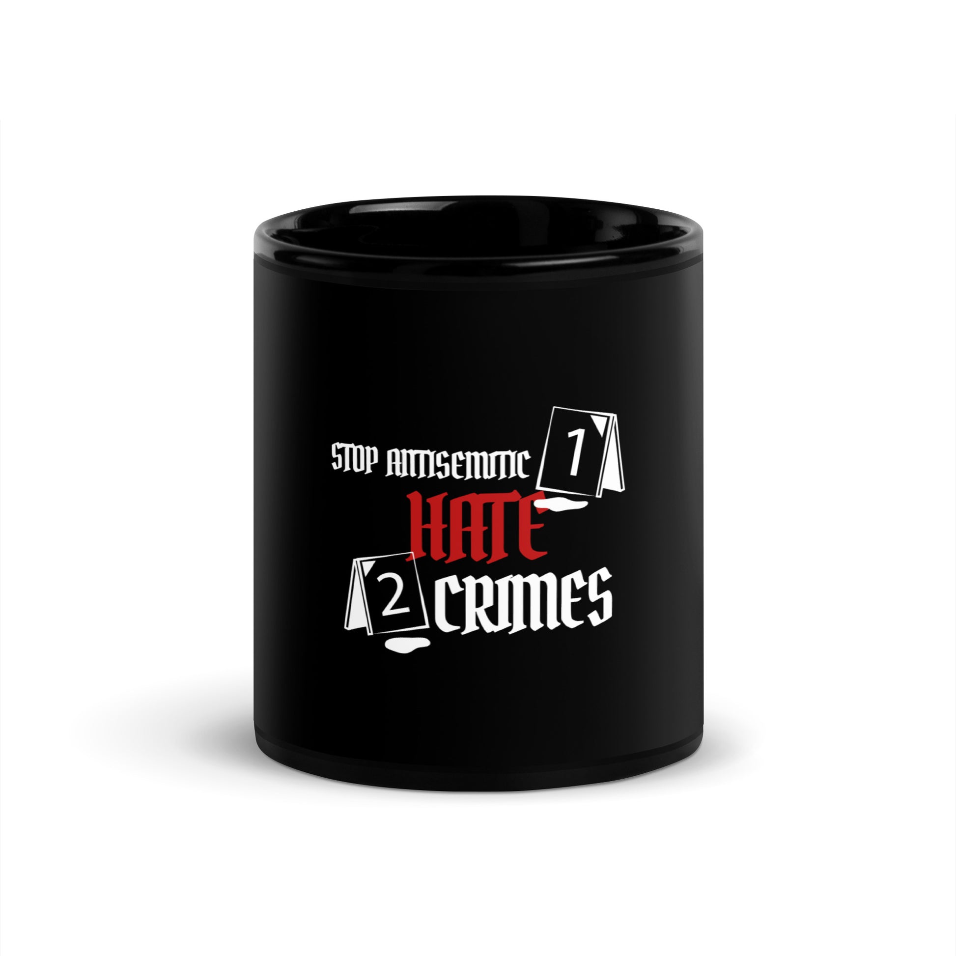 Antisemitic Hate Crimes | Black Glossy Mug