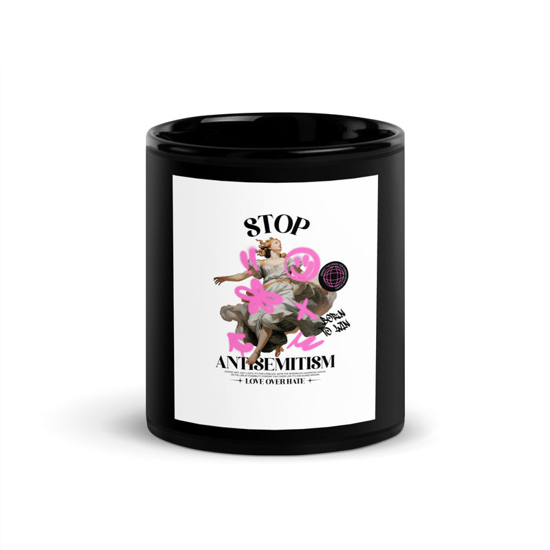 Classic Graffiti Fusion | Black Glossy Mug
