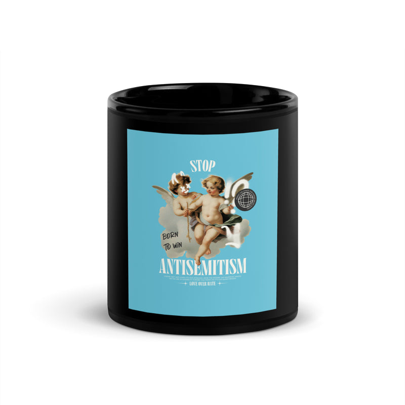 Classic Graffiti Fusion | Black Glossy Mug