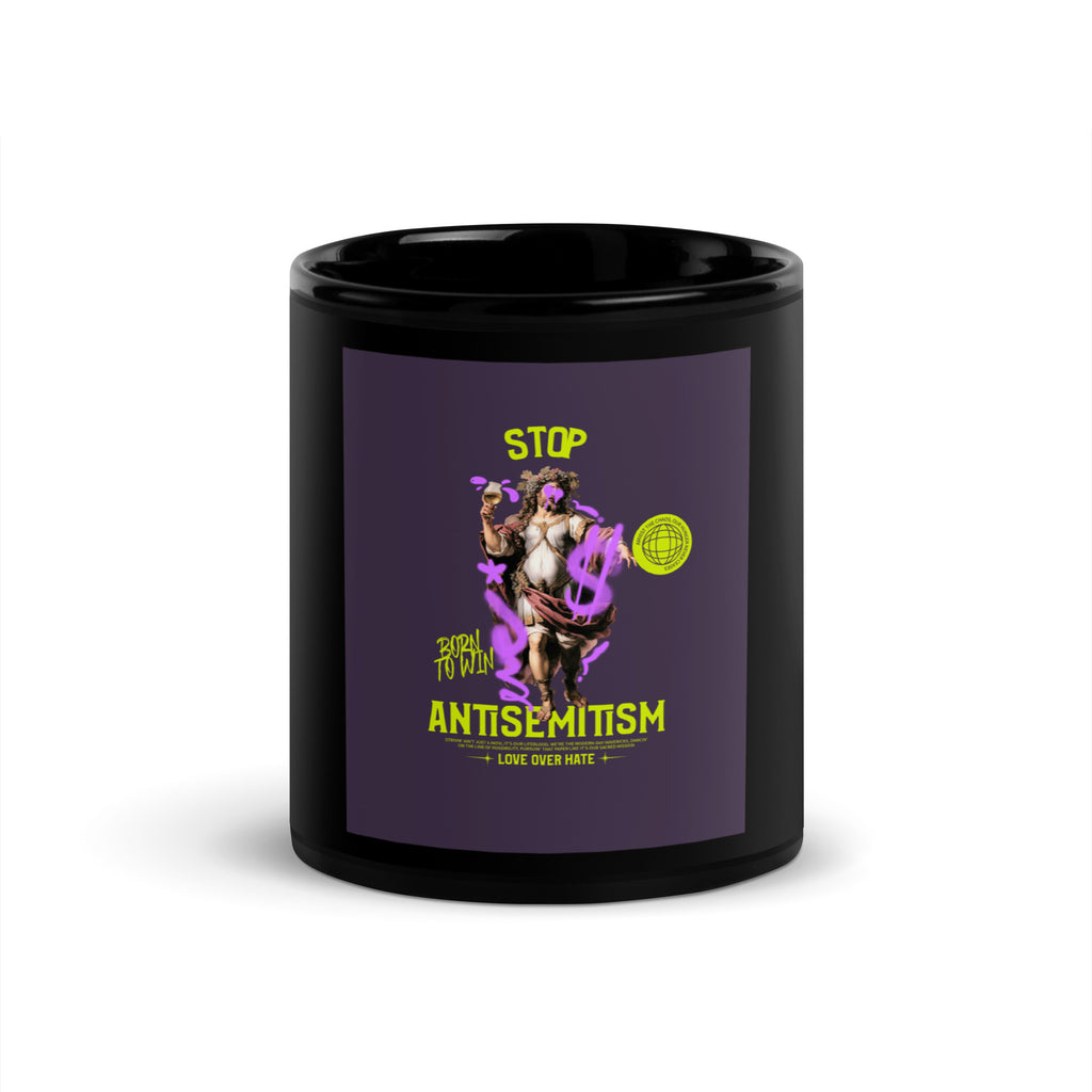 Classic Graffiti Fusion | Black Glossy Mug