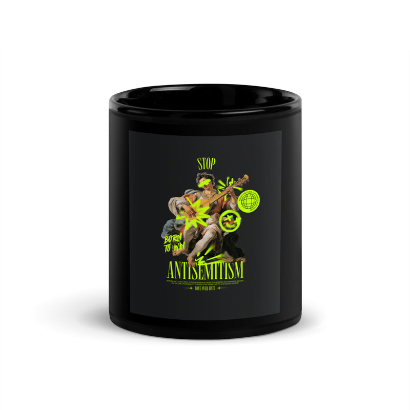 Classic Graffiti Fusion | Black Glossy Mug