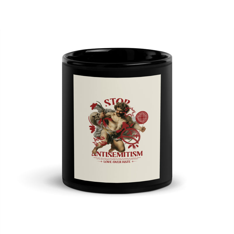 Classic Graffiti Fusion | Black Glossy Mug