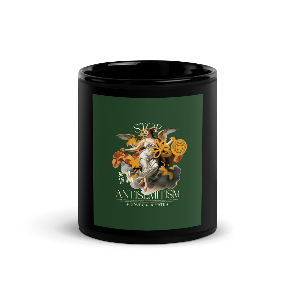 Classic Graffiti Fusion | Black Glossy Mug