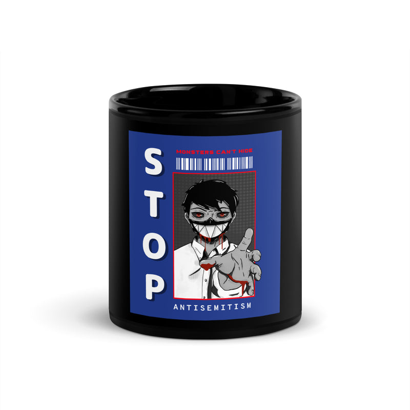 Monsters Can't Hide | Black Glossy Mug