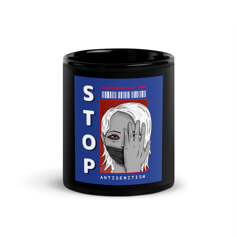 Monsters Can't Hide | Black Glossy Mug