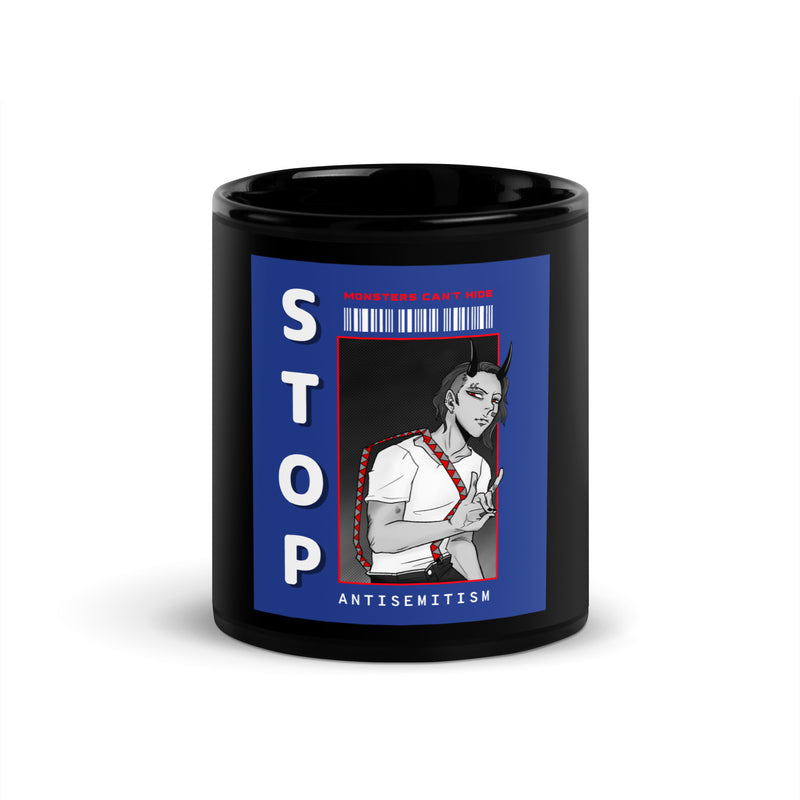 Monsters Can't Hide | Black Glossy Mug