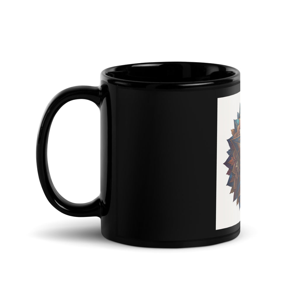 Vibrant Song | Star of David | Black Glossy Mug Jouparty