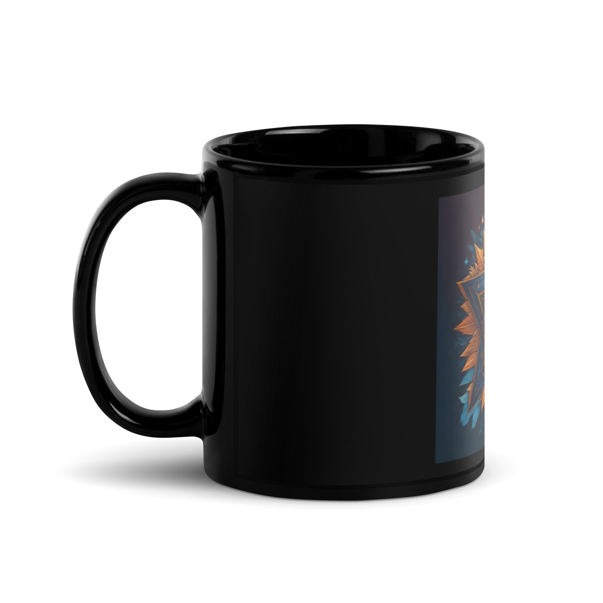 Vibrant Song | Star of David | Black Glossy Mug Jouparty